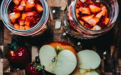 Overnight Strawberry and Apple Oats
